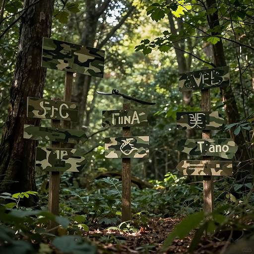 Subliminal Forest Illusions Scene