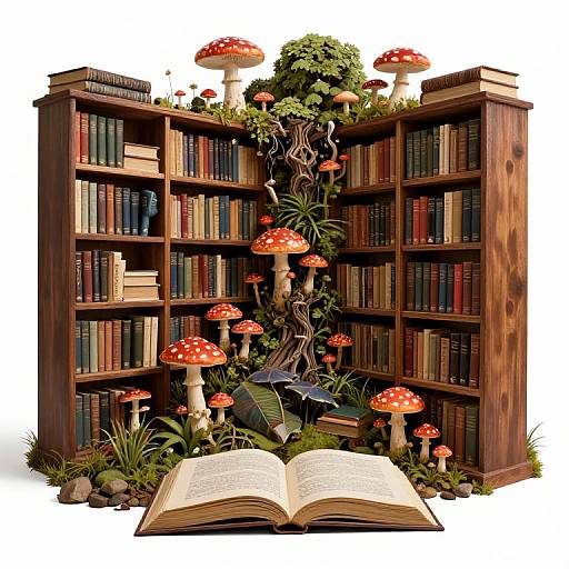 Whispering Tomes Library Fantasy