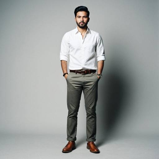 Stylish Male in Chinos and Shirt