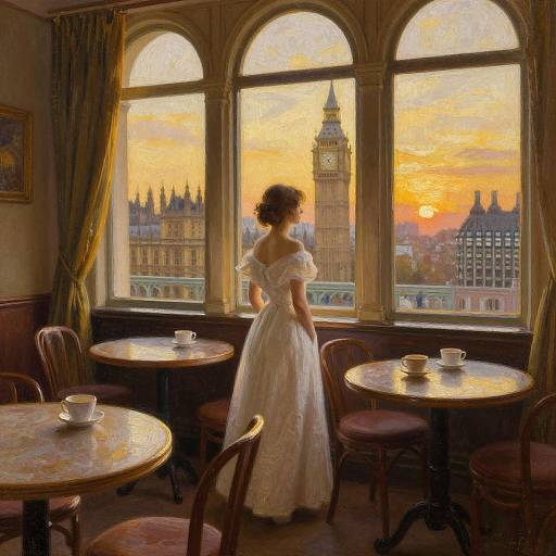 Impressionist Woman by Big Ben Window