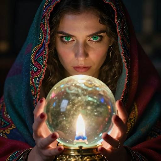 Hyperrealistic Fortune Teller Portrait
