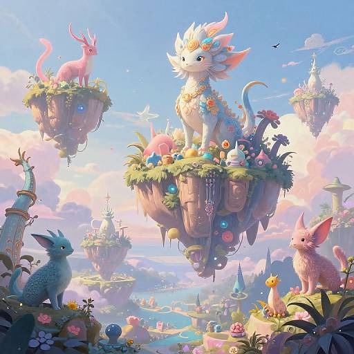 Whimsical Fantasy Landscape Art