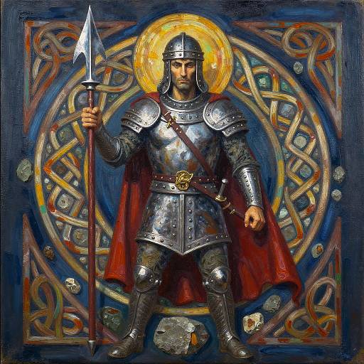 Expressionistic Celtic Warrior Artwork