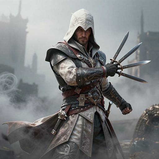 Assassin's Creed Cosplay with Throwing Knives