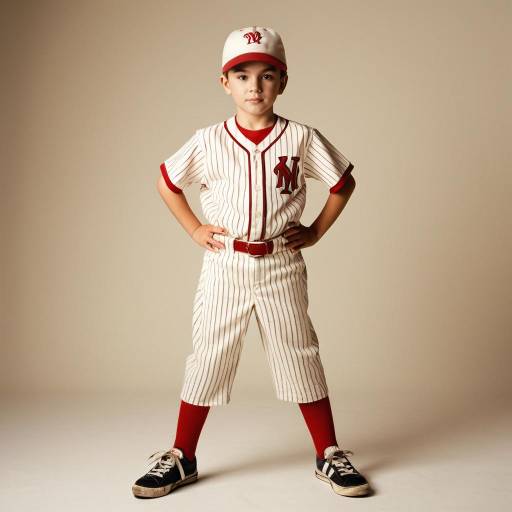 Confident Boy in Baseball Uniform
