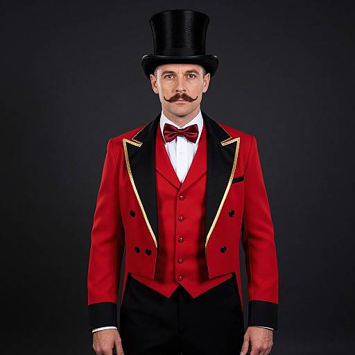 Classic Circus Ringmaster Portrait