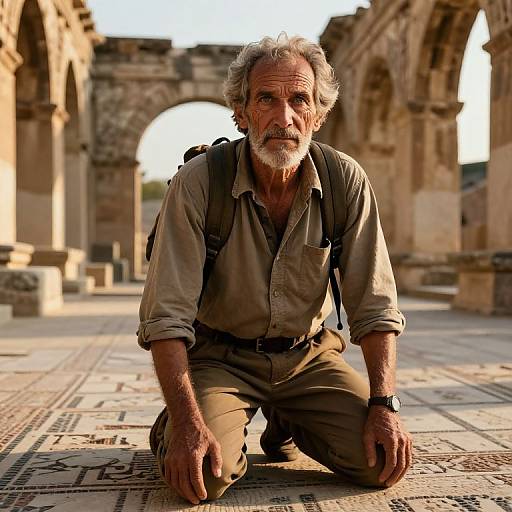 Seasoned Adventurer in Ancient Ruins