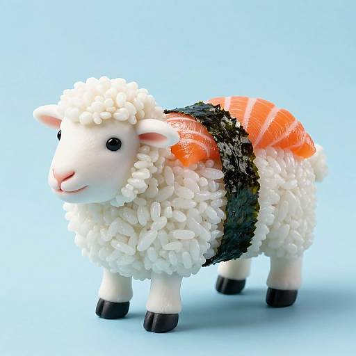 Sheep Sushi Fusion Art