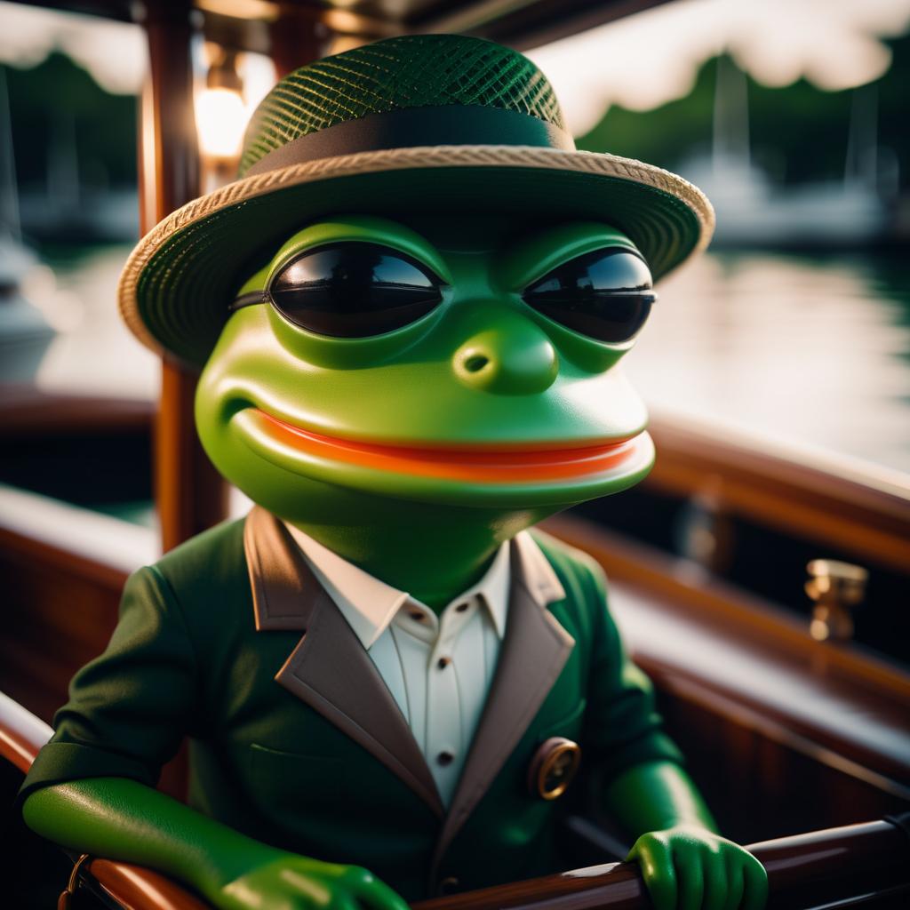 Cinematic Pepe the Frog in Fedora