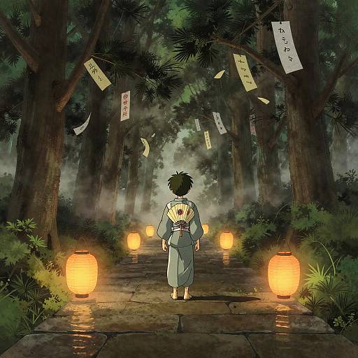 Spirited Away Style Cedar Grove Path