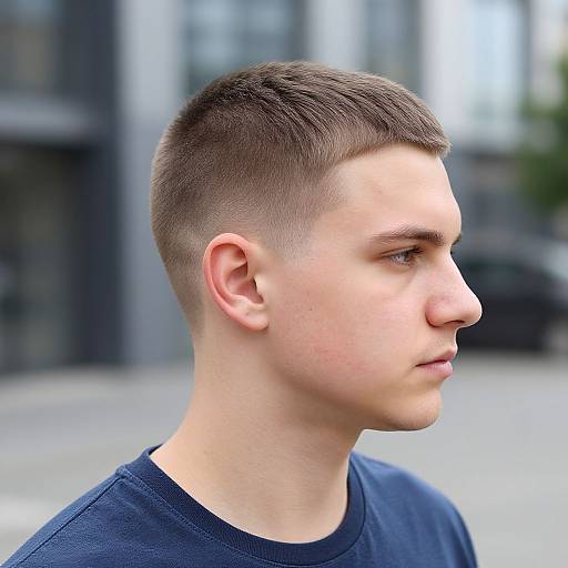 Realistic Portrait of European Man