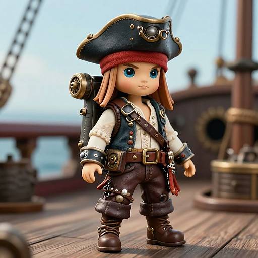 Steampunk Pirate Dolly with Jetpack