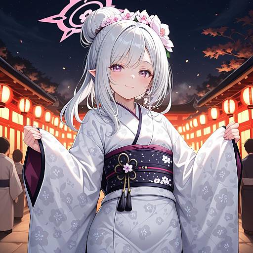 Illustration of Mutsuki (new year) (blue archive), blue archive in the style of Myuu (arisumeria)