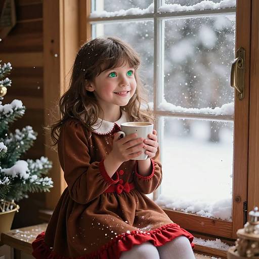 Cozy Christmas Morning with Girl