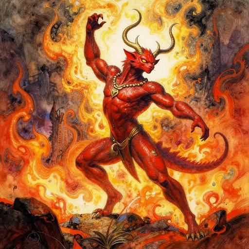 Dancing Crimson Manticores in Wasteland