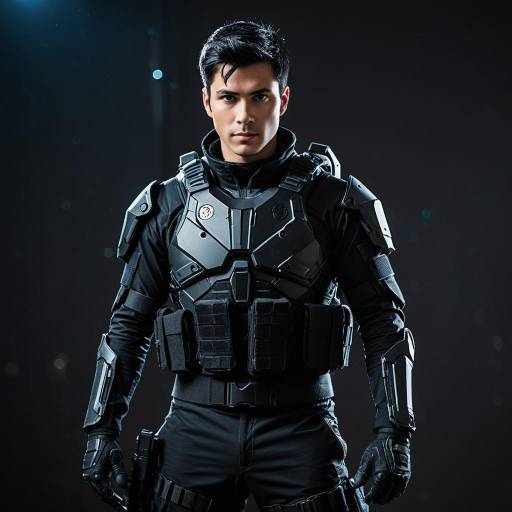 Man in Tactical Combat Suit