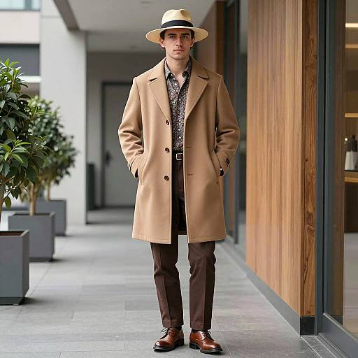 Stylish Young Man in Urban Setting