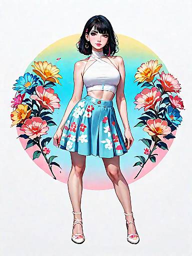 Vibrant Summer Fashion Scene