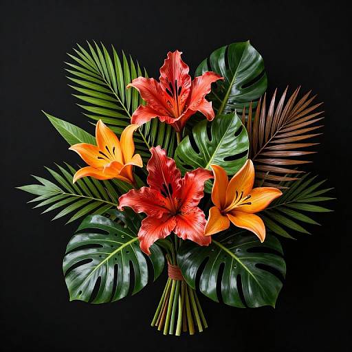 Vibrant Tropical Flower Bouquet