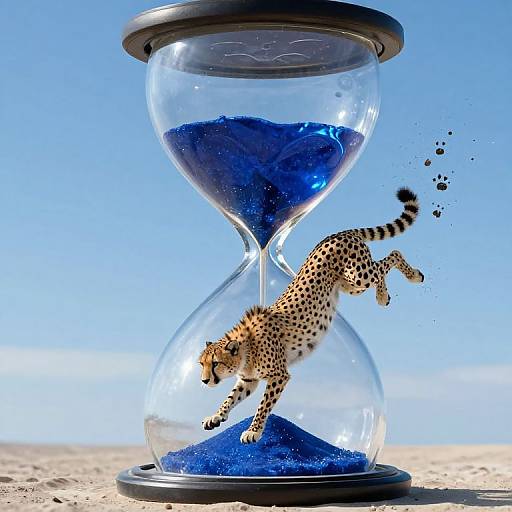 Upside Down Polka-Dotted Cheetah Run