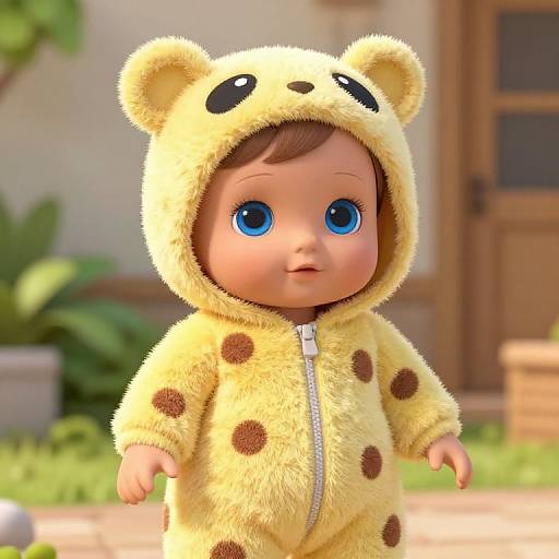 CGI Baby Doll in Sunny Outdoor Setting