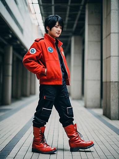 Lifestyle costume photo of Kaneda shoutarou (akira). Cosplay clothes