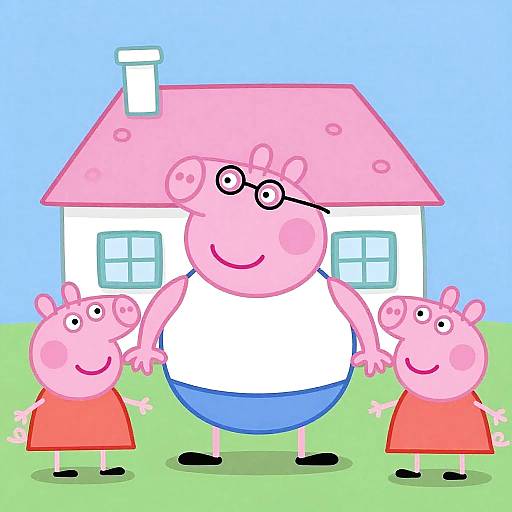 Andrew Tate in Peppa Pig Style