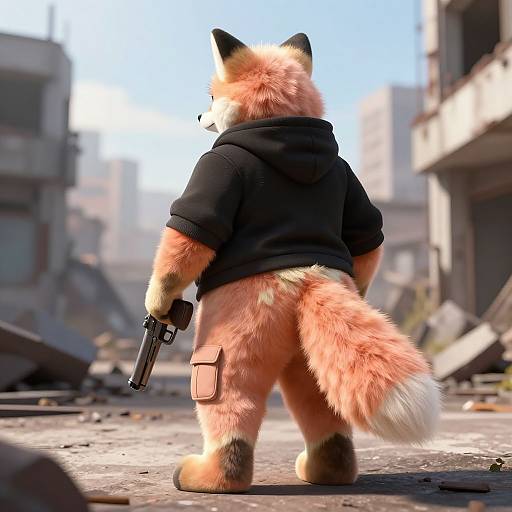 Post-Apocalyptic Fox-Wolf Hybrid