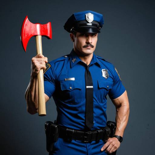 Muscular Axe Cop Cosplay Costume Design