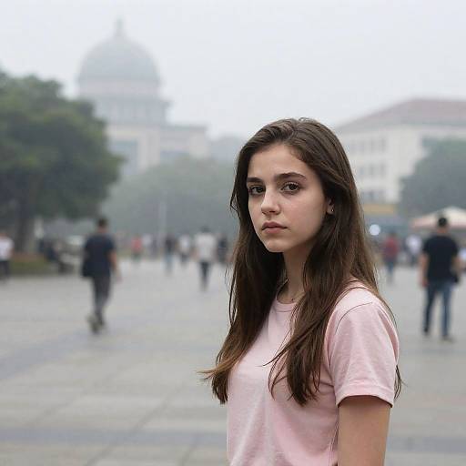 Mysterious Urban Square Encounter