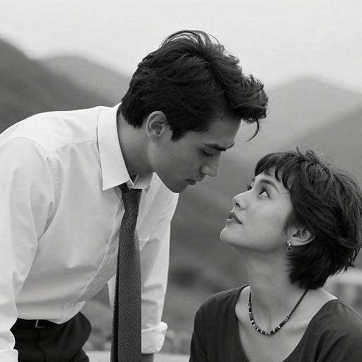 Intense Portrait in Black and White