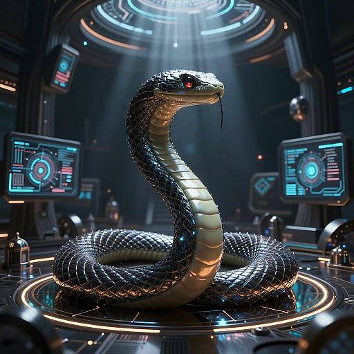 Cybernetic Serpent in Virtual Reality