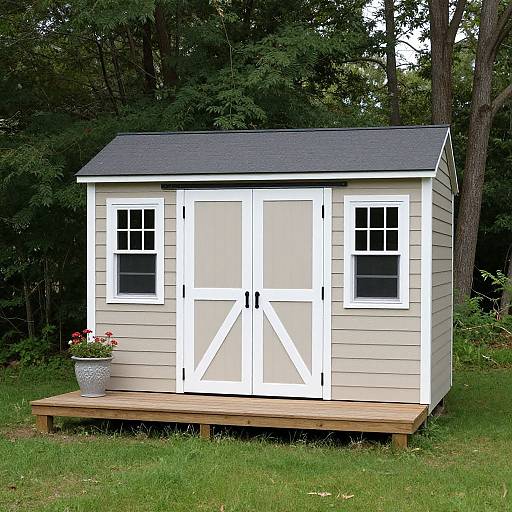 Charming Backyard Man Cave Shed