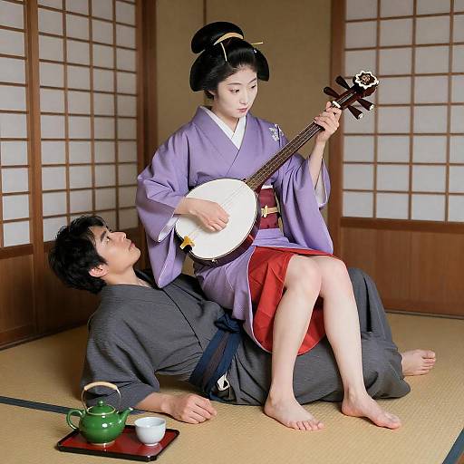 Cultural Harmony: Music in Kimono