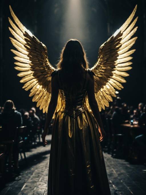 Candid Portrait of Angelic Cosplay