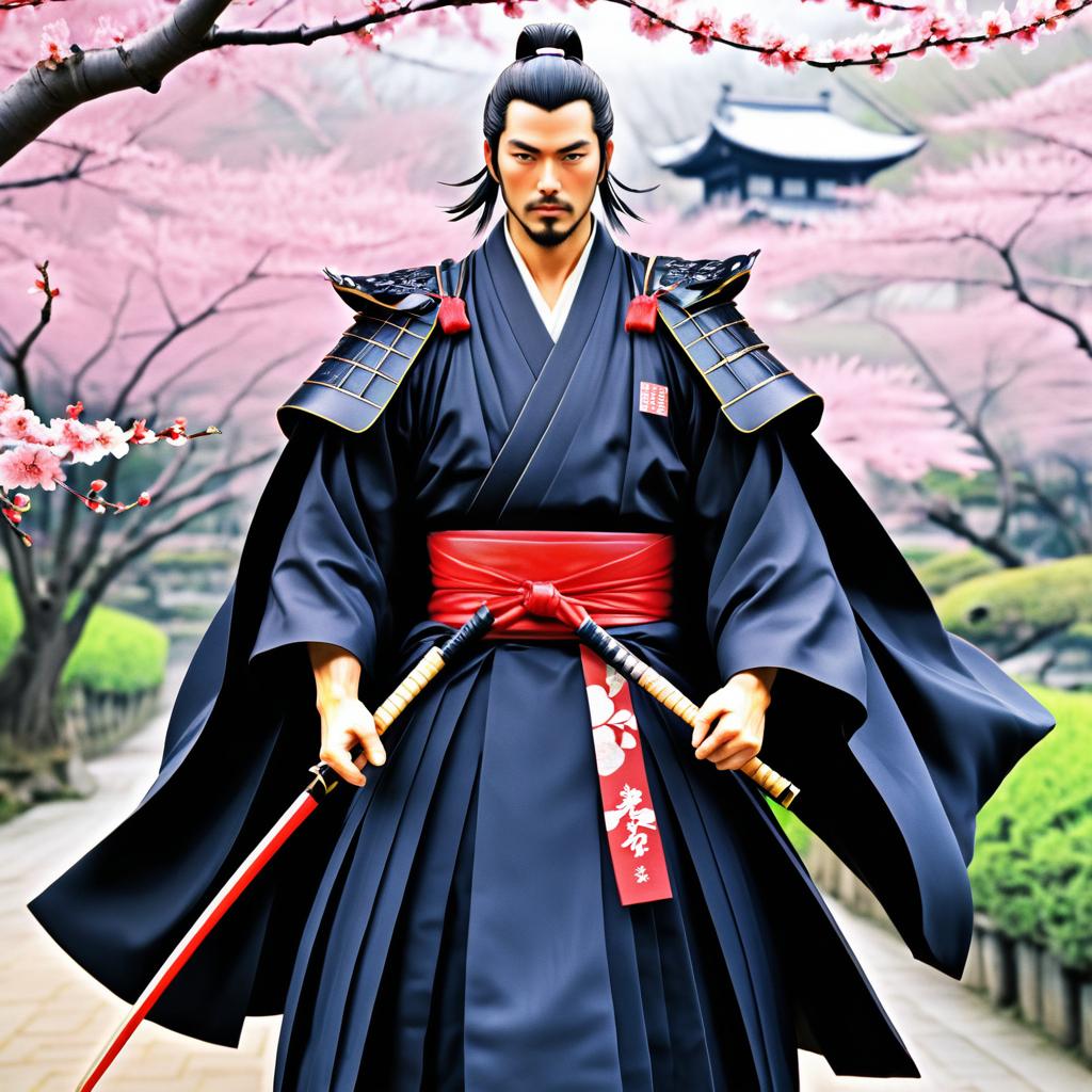 Samurai Warrior Trading Card Design