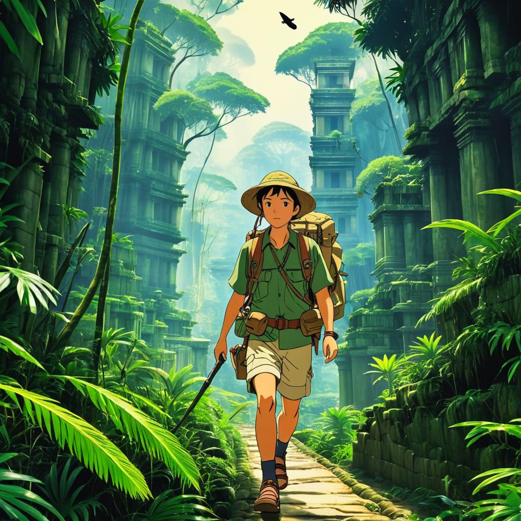 Jungle Adventure in Anime Style