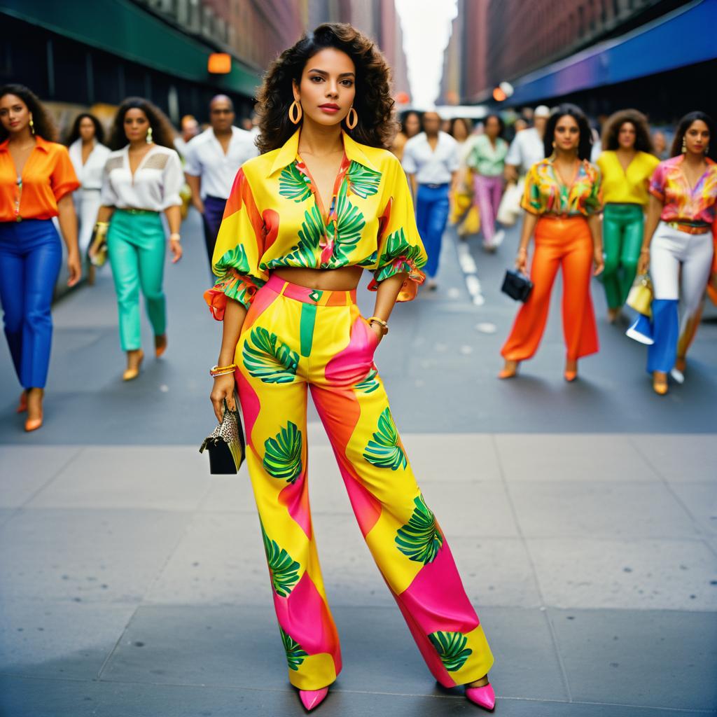 High Fashion Hispanic Model in NYC 1992