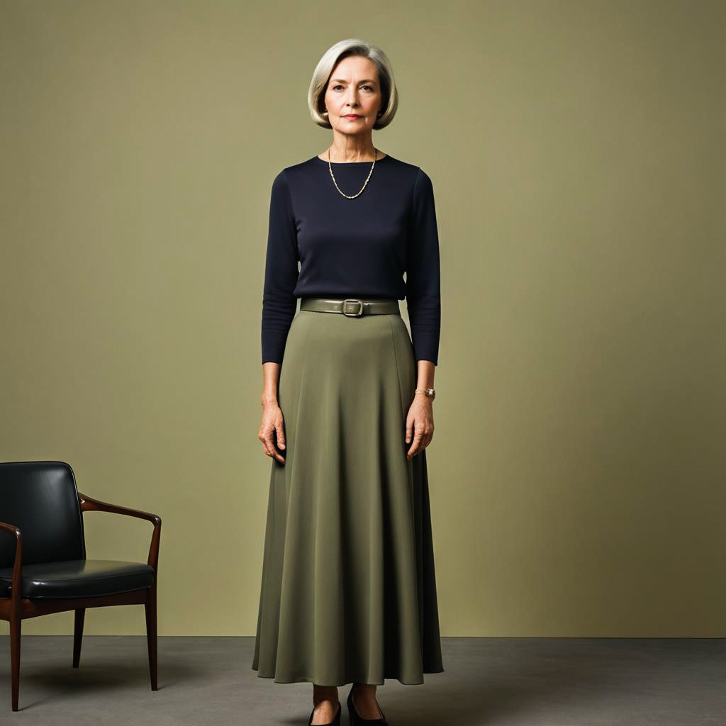 Elegant Photoshoot of Confident Older Woman