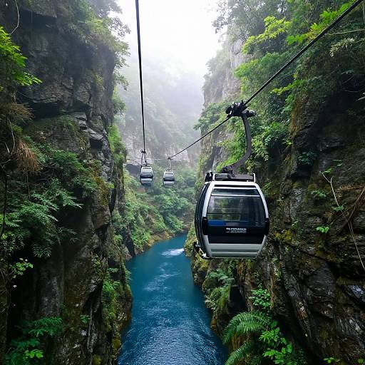 Serene Canyon Cable Car Journey