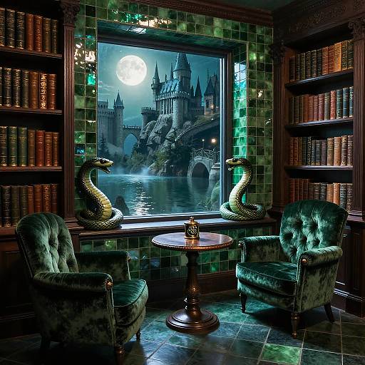 Slytherin Underwater Castle Aesthetic