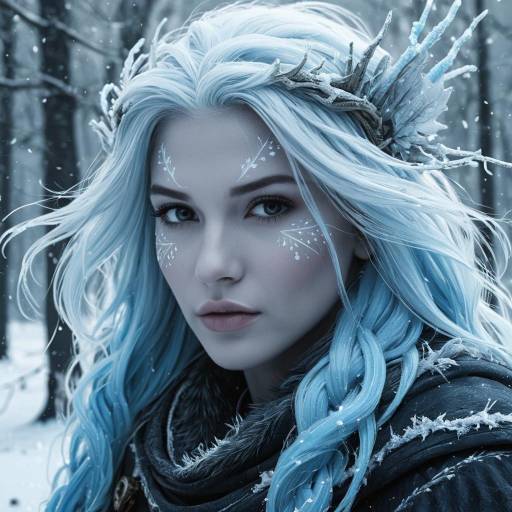 Frosty Witch in Fantasy Art Style Frosty Witch in Fantasy Art Style