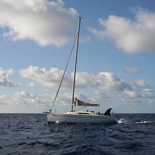 Dramatic Split-Level Sailboat Scene