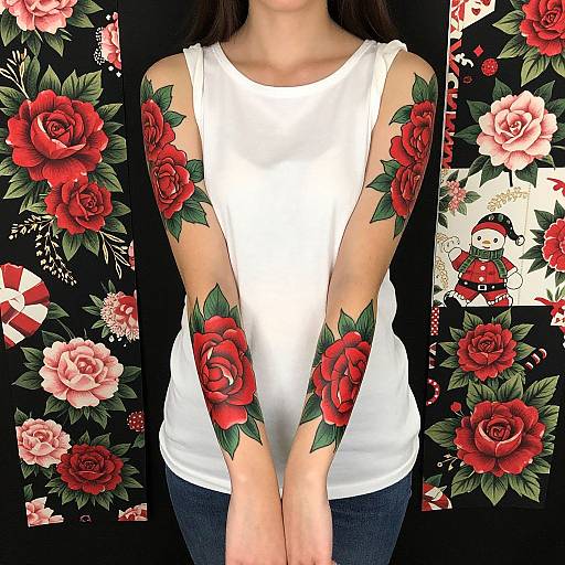 Festive Full-Sleeve Tattoo Showcase