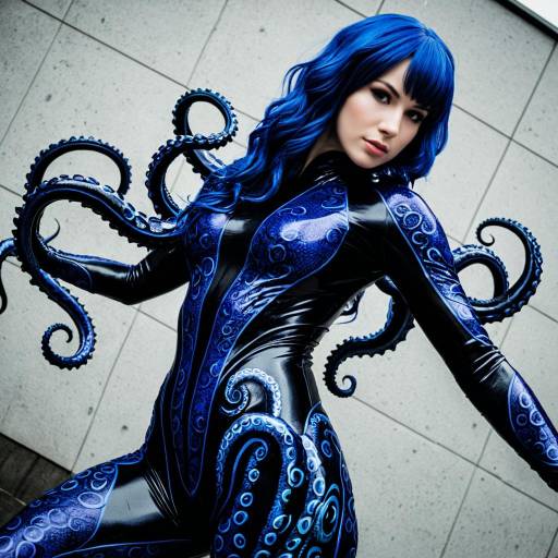 Kraken Cosplay in Trendy Bodysuit