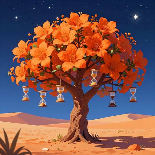 Surreal Tree of Time and Stars