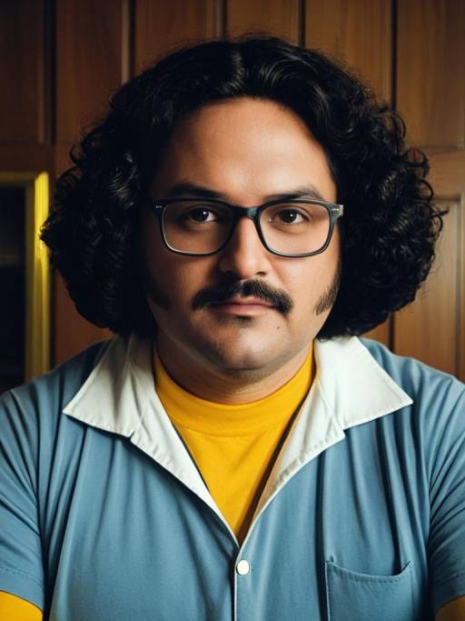 Man in Bob Belcher Cosplay Costume
