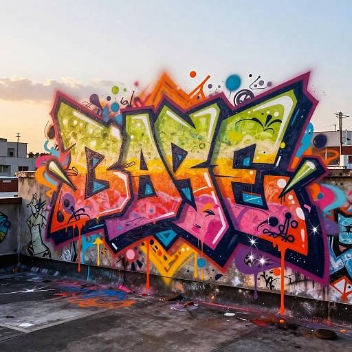 Vivid Wildstyle Graffiti Art
