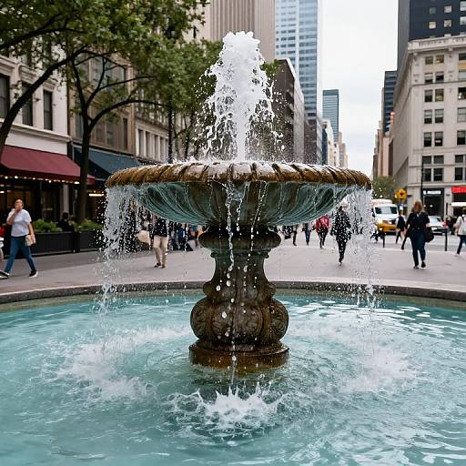 Silent Fountain in City Square