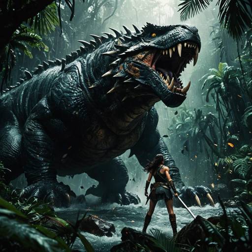 Epic Battle: Huntress vs Floating Leviathan Epic Battle: Huntress vs Floating Leviathan